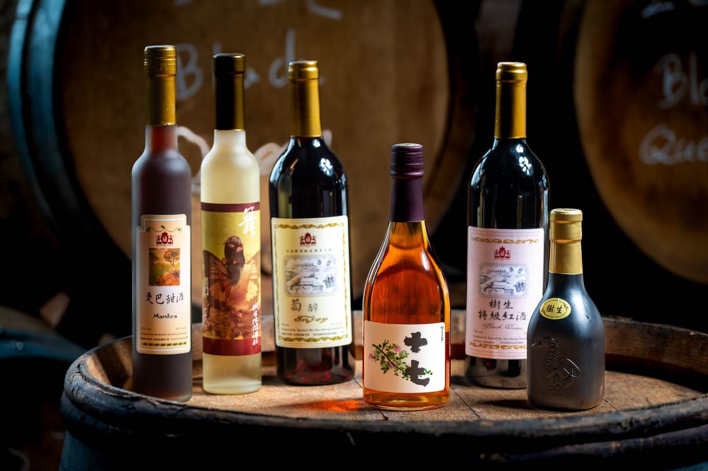 這些都是「樹生休閒酒莊」的明星產品，其中「十七」還榮獲2024年的德國金獎。